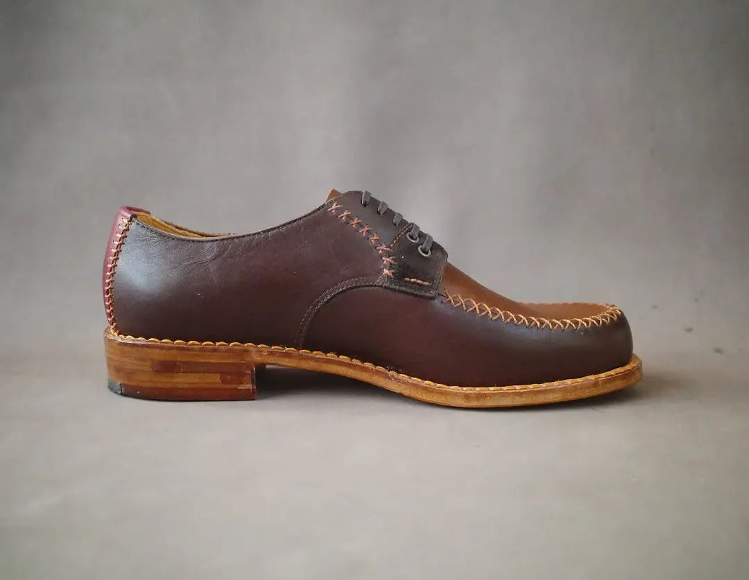 Multi Colour Leather Verdant Vogue Lace-Up Formal Shoes - Formals Shoes