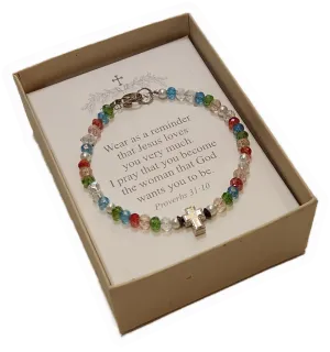 Multicolor Teen Prayer Bracelet