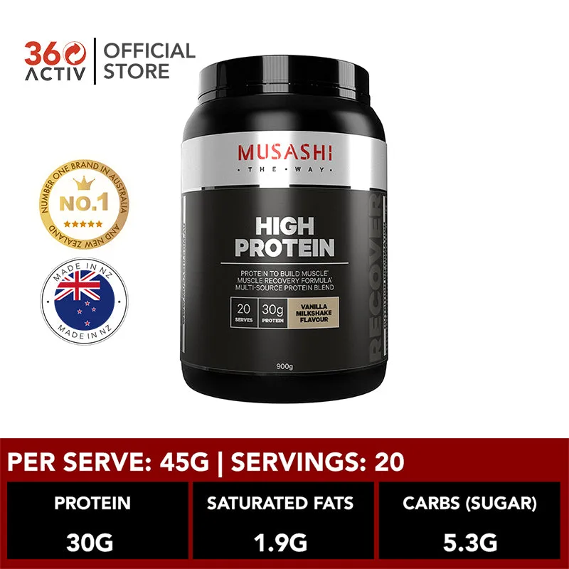 Musashi High Protein Powder Vanilla (900g)