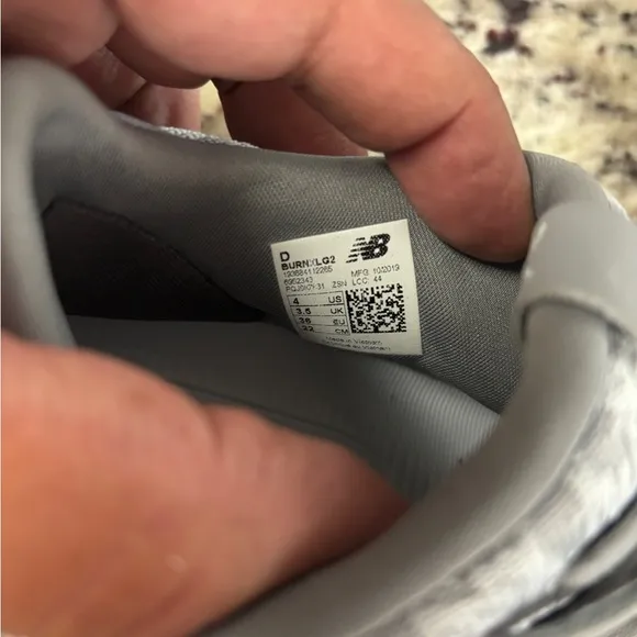 New Balance Lacrosse Shoes Cleats Burn X Low Gray WBURNXLS Size 4