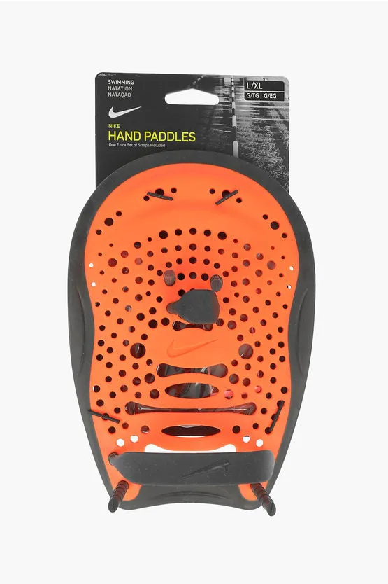 New NIKE SWIM SWIMMING HAND PADDLES, Large/X-Large-Length: 9.2″ , Width: 7.5″