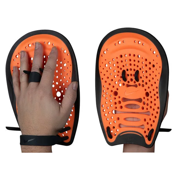 New NIKE SWIM SWIMMING HAND PADDLES, Large/X-Large-Length: 9.2″ , Width: 7.5″
