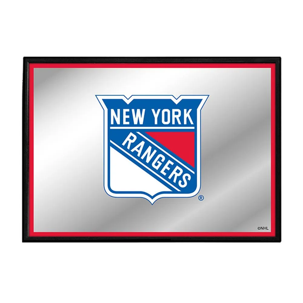New York Rangers: Framed Mirrored Wall Sign