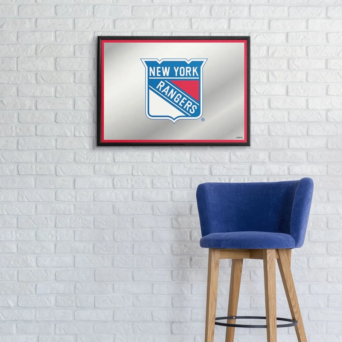 New York Rangers: Framed Mirrored Wall Sign