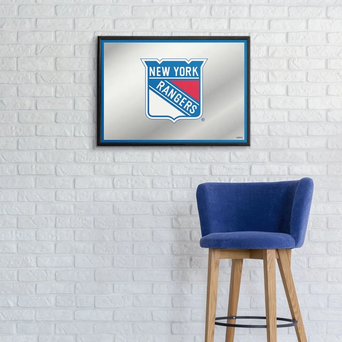 New York Rangers: Framed Mirrored Wall Sign