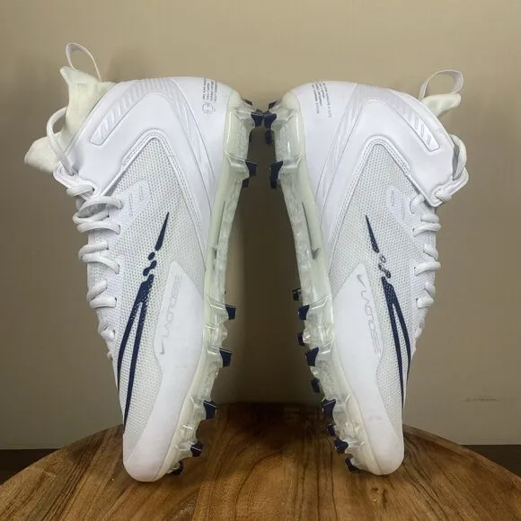 Nike Alpha Huarache 8 Elite LAX Mens White Size 13 Lacrosse Cleats