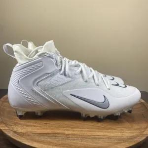 Nike Alpha Huarache 8 Elite LAX Mens White Size 13 Lacrosse Cleats