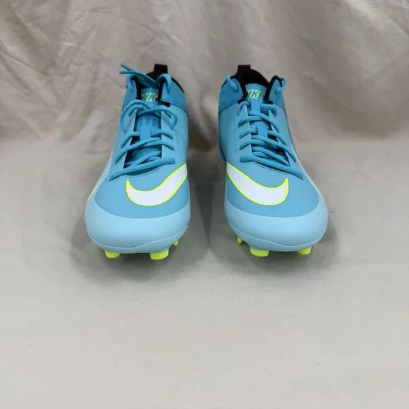 Nike Alpha Huarache 8 Varsity Lax Molded Cleats Men 11.5 Blue Lacrosse CZ6558