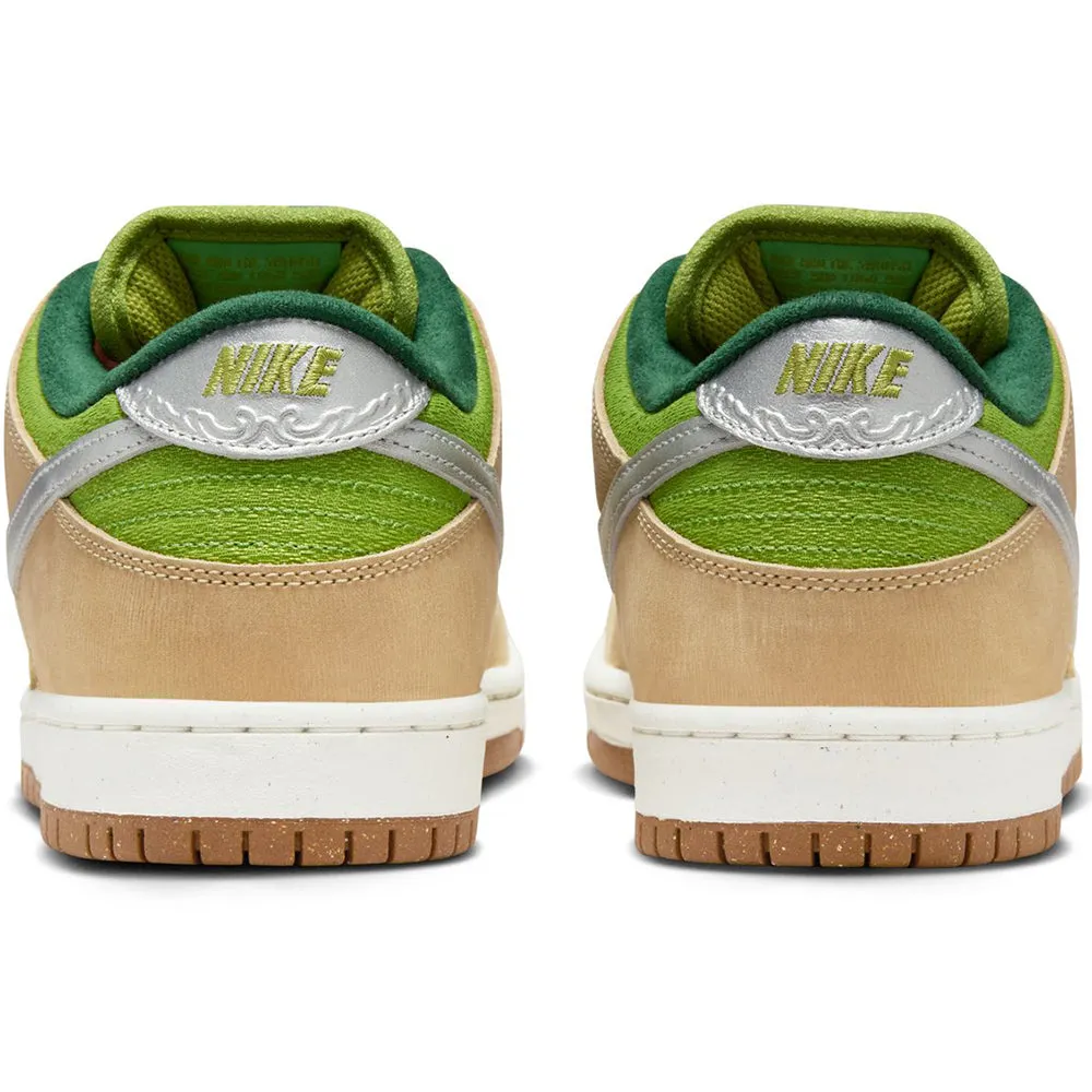 Nike SB Dunk Low Pro Shoes Sesame/Metallic Silver-Pear-Fir