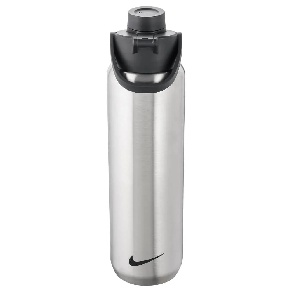 Nike Stainless Steel Recharge Chug Bottle 24 oz. (Steel/Black)