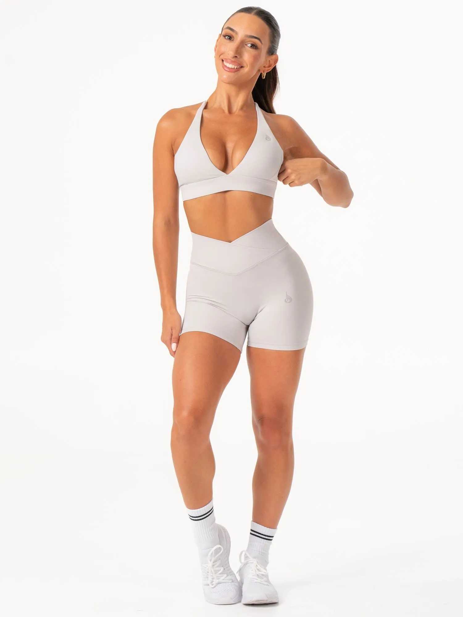 NKD Cross Waist Band Shorts - Sugar Dust