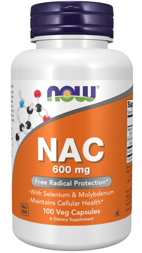 Now NAC 600 mg 100 Veg Capsules
