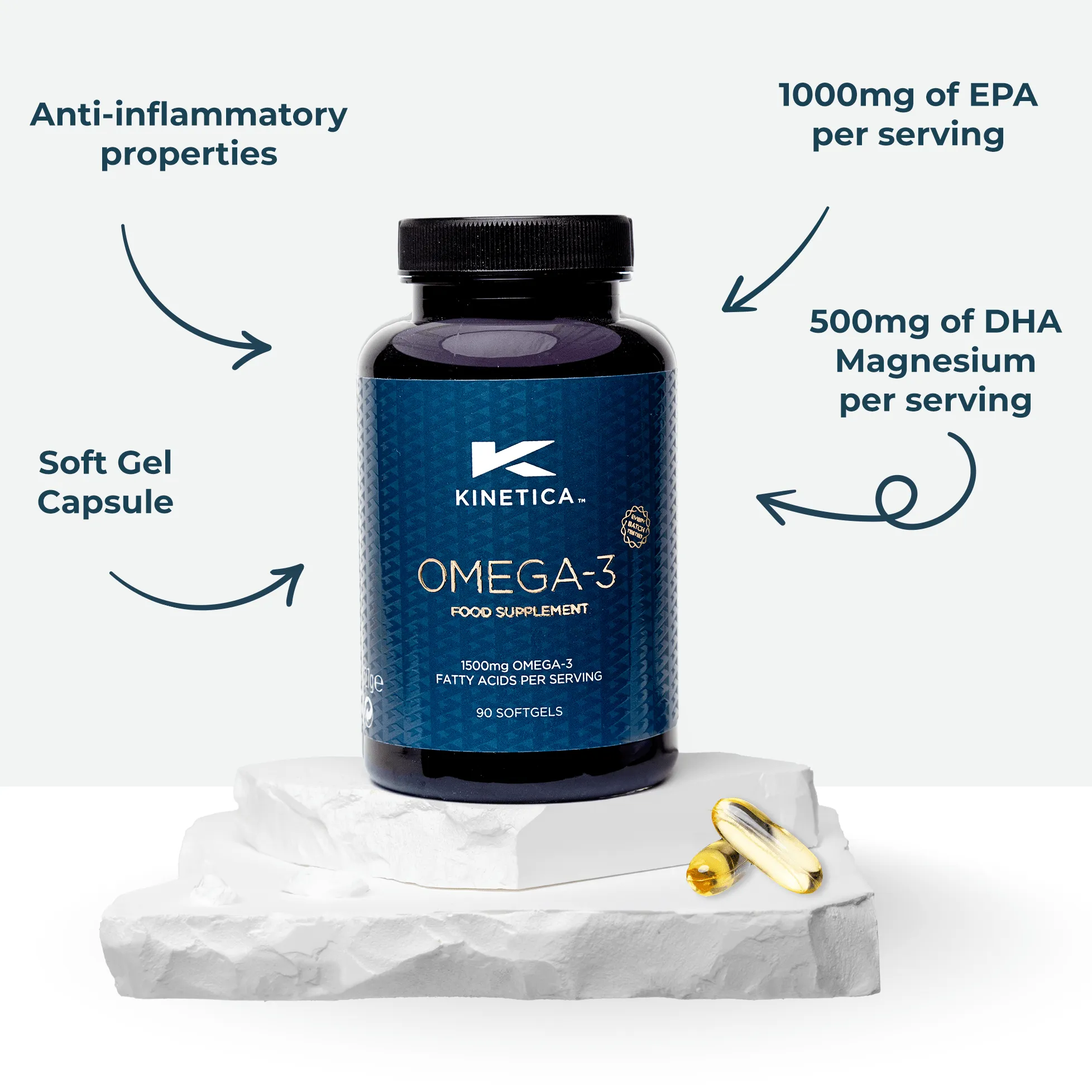 Omega-3 Fish Oil - 90 Capsules