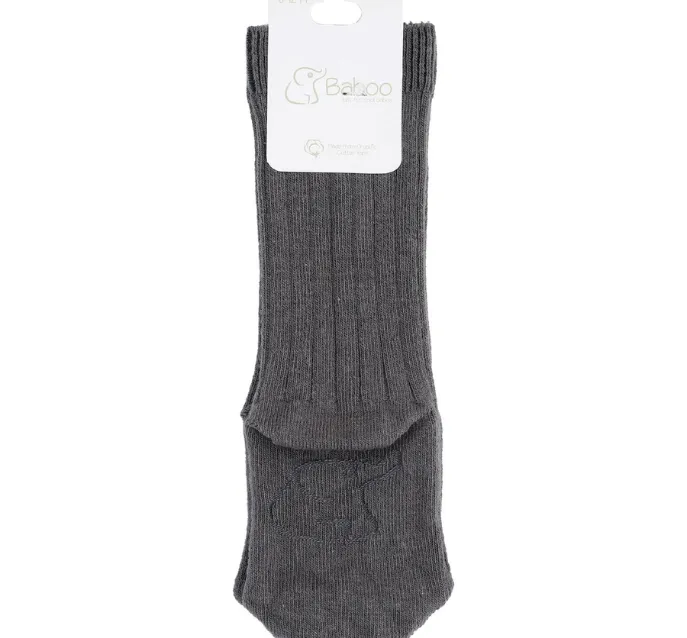 Organic Knee High Socks Grey