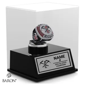 Park City High School Men's Lacrosse 2022 Championship Display Case