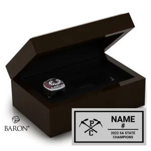 Park City High School Men's Lacrosse 2022 Championship Ring Box