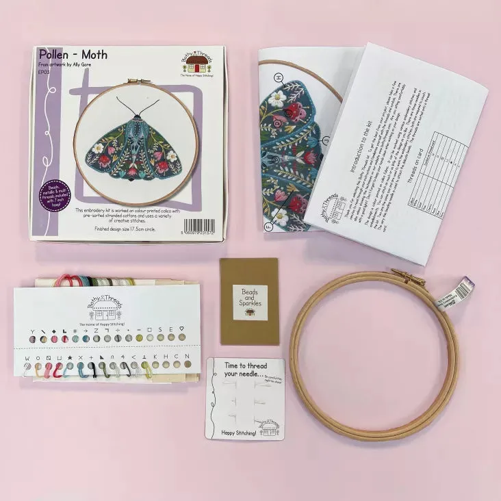 Pollen - Moth - Bothy Threads - Embroidery Kit