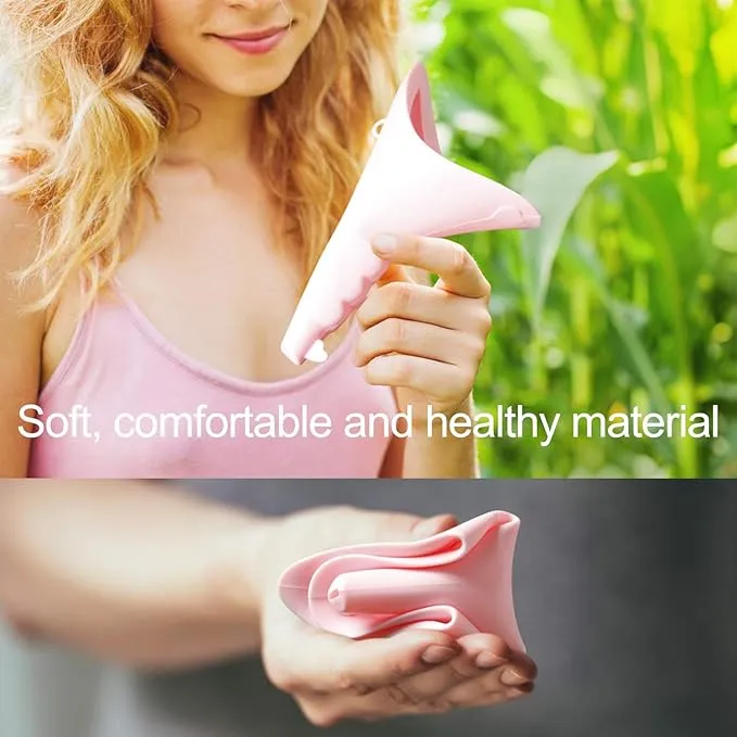 Portable Female Urinal Device Pee Funnel Women to Pee Standing Up for Camping, Hiking, and Backpacking Accessory