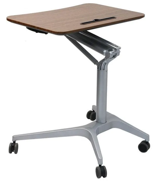 Portable Home Office Study Desk with Wheels   Phone Tablet Slot Holder   Adjustable Height   1 Week Warranty