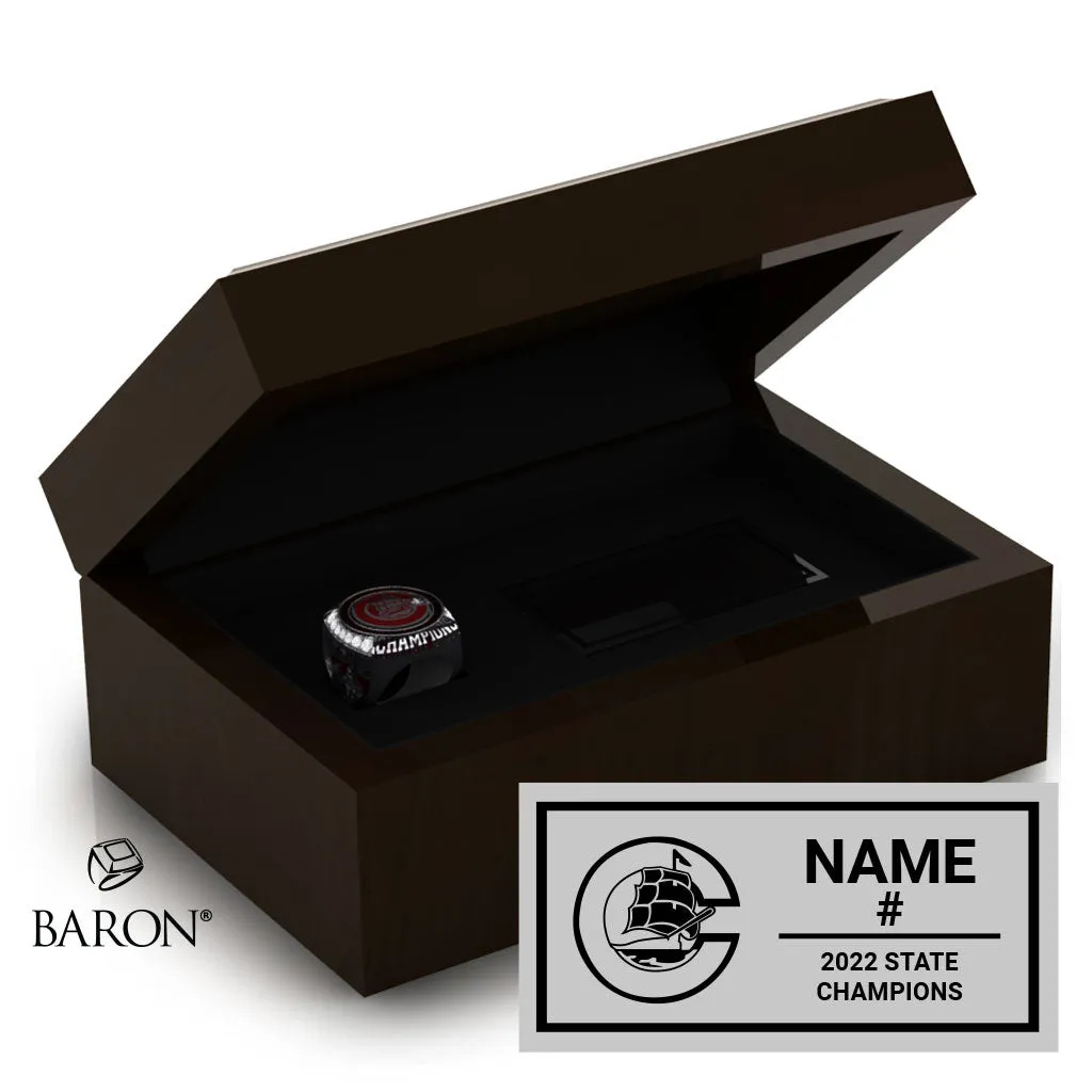 Portsmouth High School Lacrosse 2022 Championship Ring Box