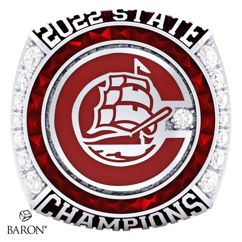 Portsmouth High School Lacrosse 2022 Championship Ring - Design 1.2