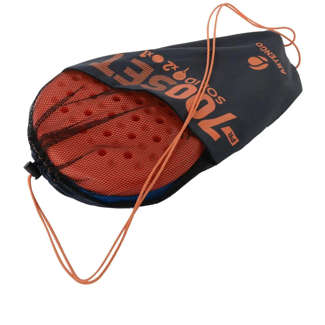 PR700 Solid Padel Racket Set - Orange/Blue