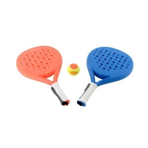 PR700 Solid Padel Racket Set - Orange/Blue
