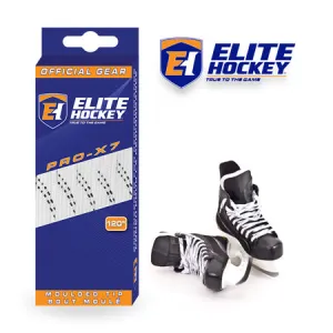 PRO X7 WIDE NON WAXED WHITE  HOCKEY LACES