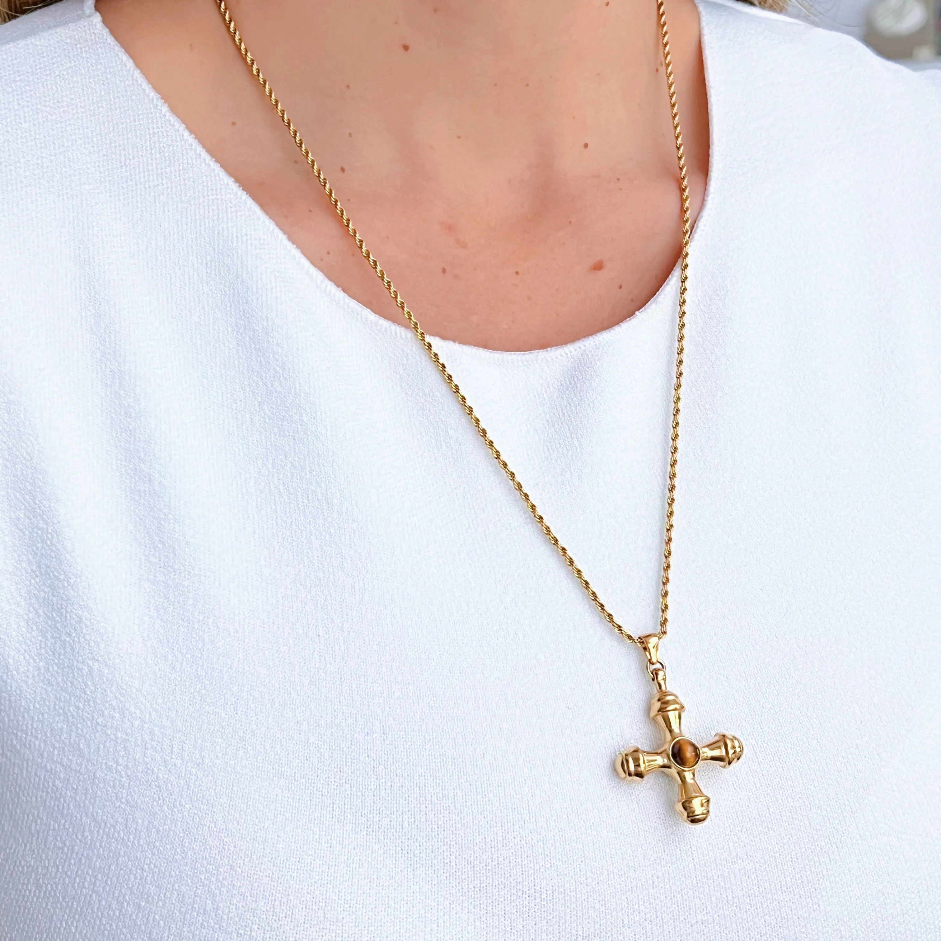 Protection Cross Necklace