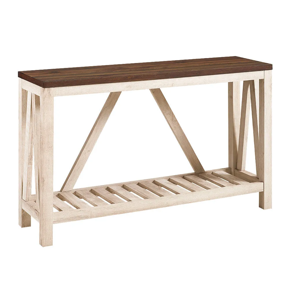 Rakira Modern Farmhouse Console Table Red Barrel Studio® Color: White Oak
