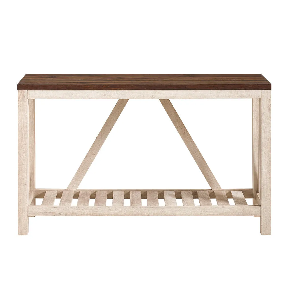 Rakira Modern Farmhouse Console Table Red Barrel Studio® Color: White Oak