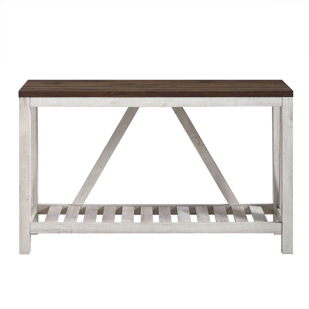 Rakira Modern Farmhouse Console Table Red Barrel Studio® Color: White Oak