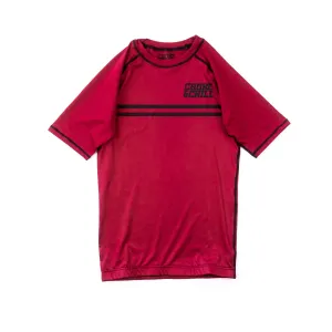 Rashguard Stripe - Red - Short Sleeve