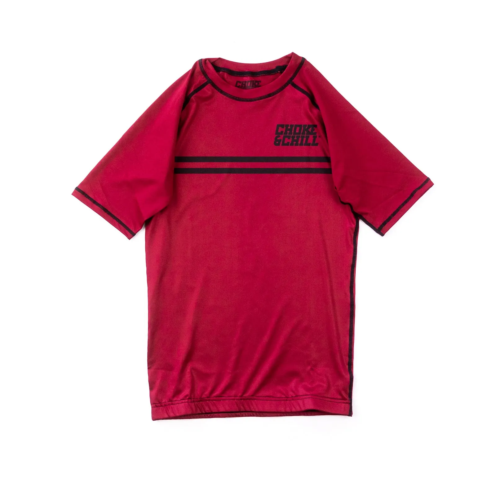 Rashguard Stripe - Red - Short Sleeve