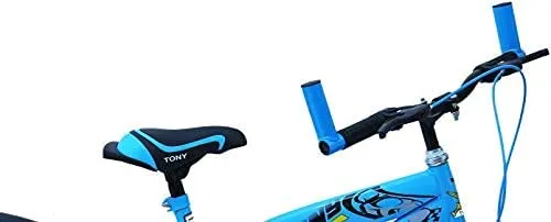 RAW BICYCLES 20T Sports BMX Single Speed Kids Bicycle with Semi Assembled Tyre and Tube with Training Wheels for 7 to 10 Years Boys & Girls ( FS Sky Blue , 20 Inches )