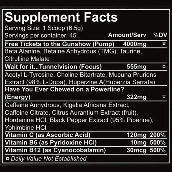 Reactr High Intensity Pre Workout