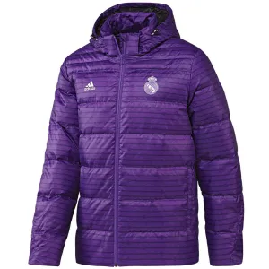 Real Madrid soccer purple training bench padded jacket 2016/17 - Adidas