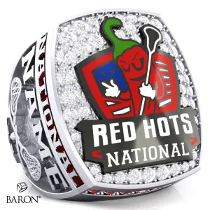 Red Hots National Lacrosse 2023  Championship Ring - Design 4.4