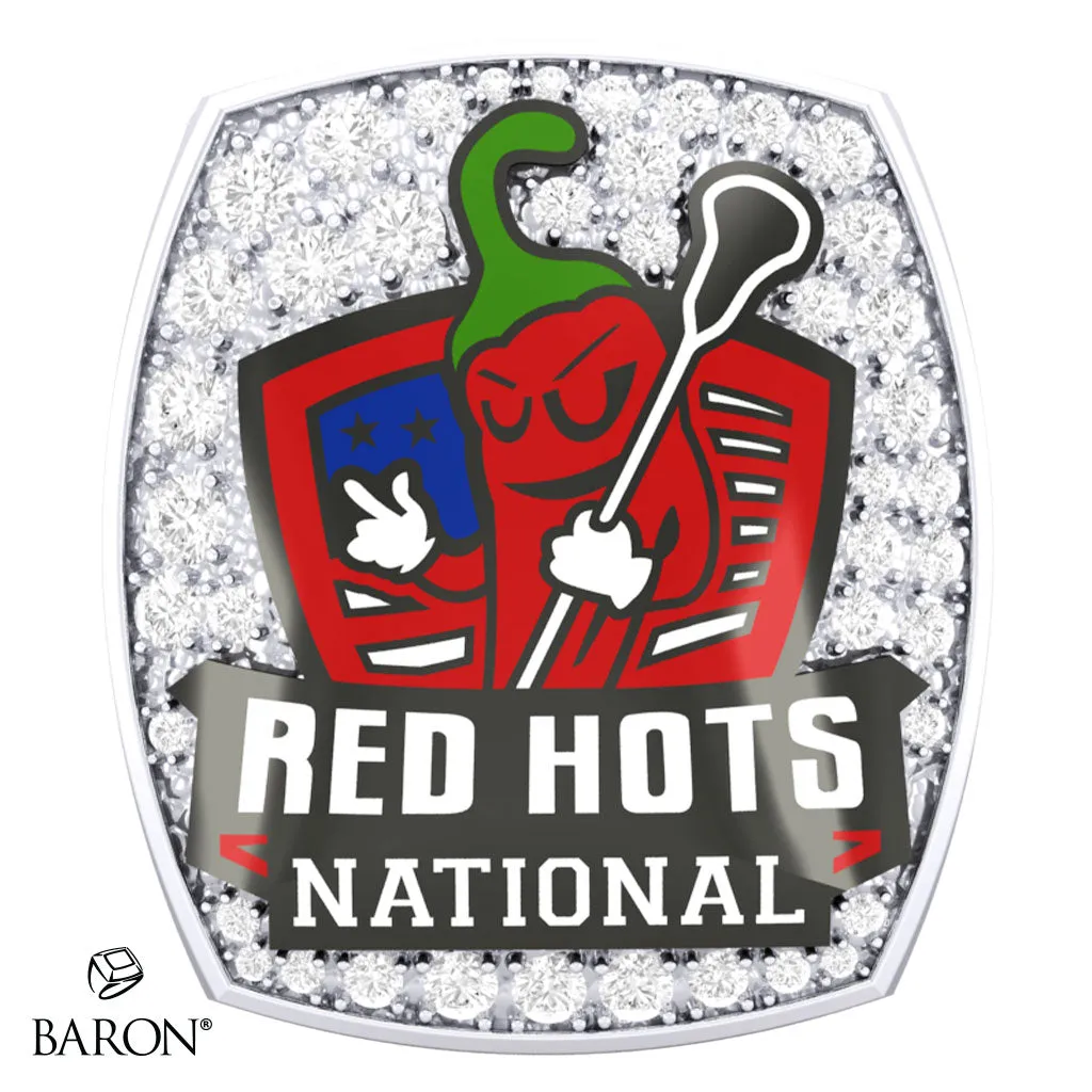 Red Hots National Lacrosse 2023  Championship Ring - Design 4.4