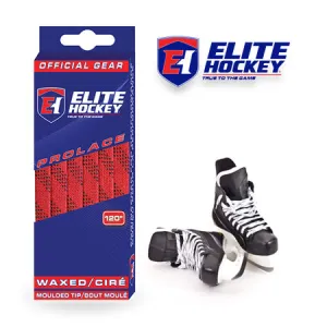 RED WAXED HOCKEY LACES