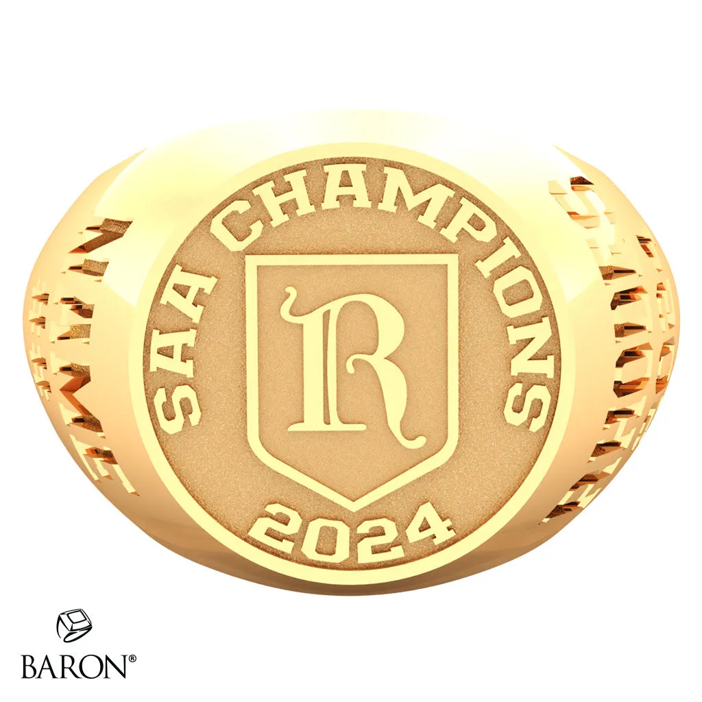 Rhodes College Women's Lacrosse 2024 Championship Ring - Design 1.1