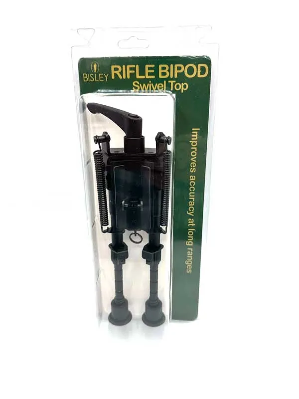 Rifle / Airgun Bipod 6" - 9" Swivel Top - Bisley