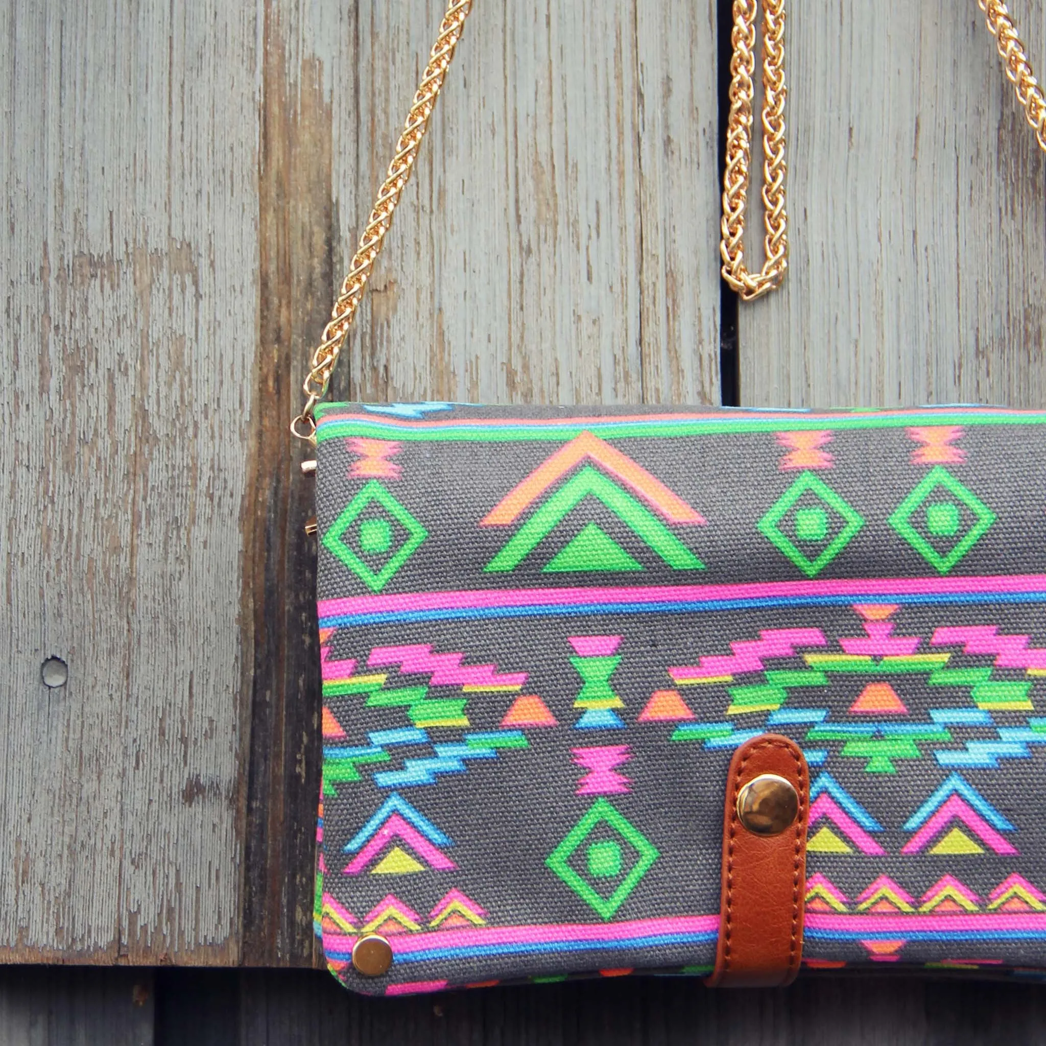Rio Cross Body Tote in Gray