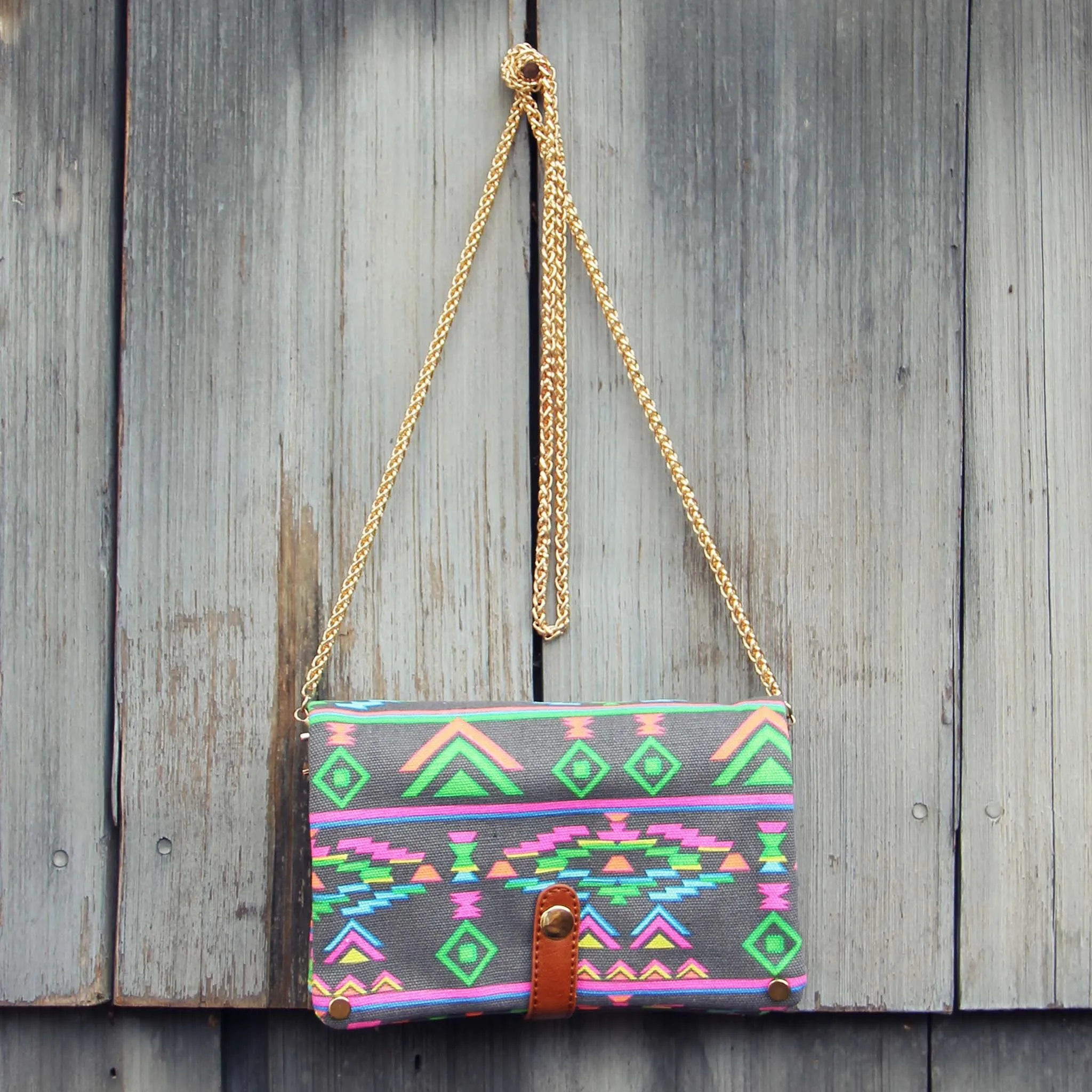 Rio Cross Body Tote in Gray