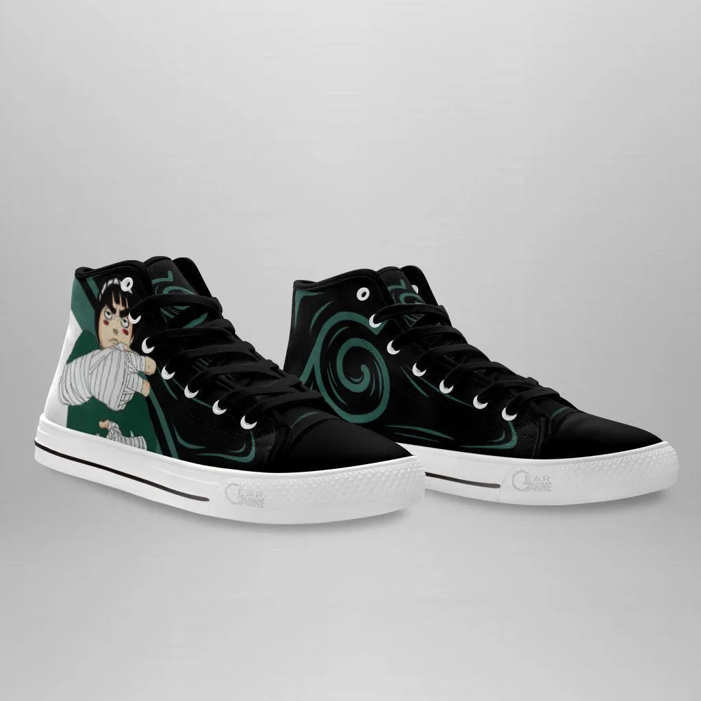 Rock Lee Drunken High Top Shoes – Naruto Footwear