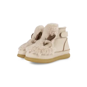 Roumi Shoes | Reindeer | Light Beige Soft Faux Fur