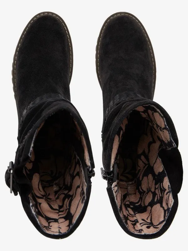 Roxy Womens McGraw Faux Suede Boots
