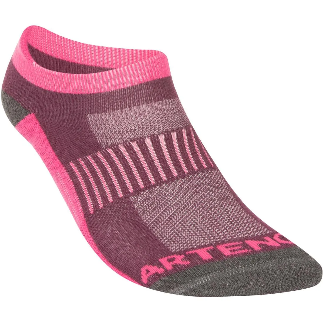 RS 500 Adult Low Sports Socks Tri-Pack - Pink/Black