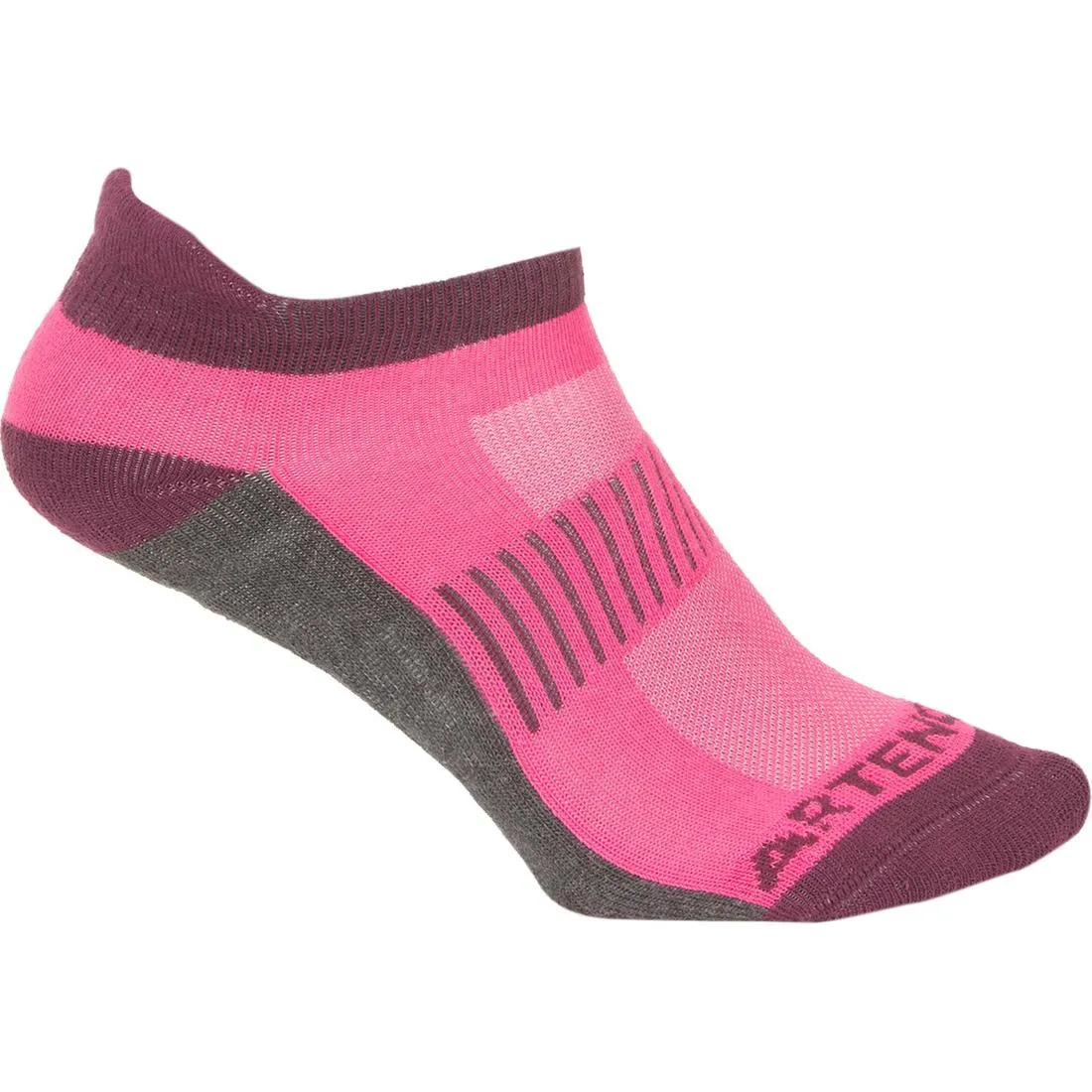 RS 500 Adult Low Sports Socks Tri-Pack - Pink/Black