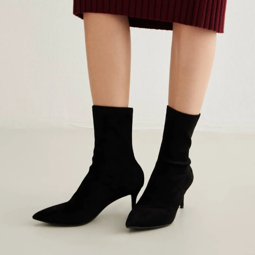 Samara™ | Pointed Toe Suede Heels
